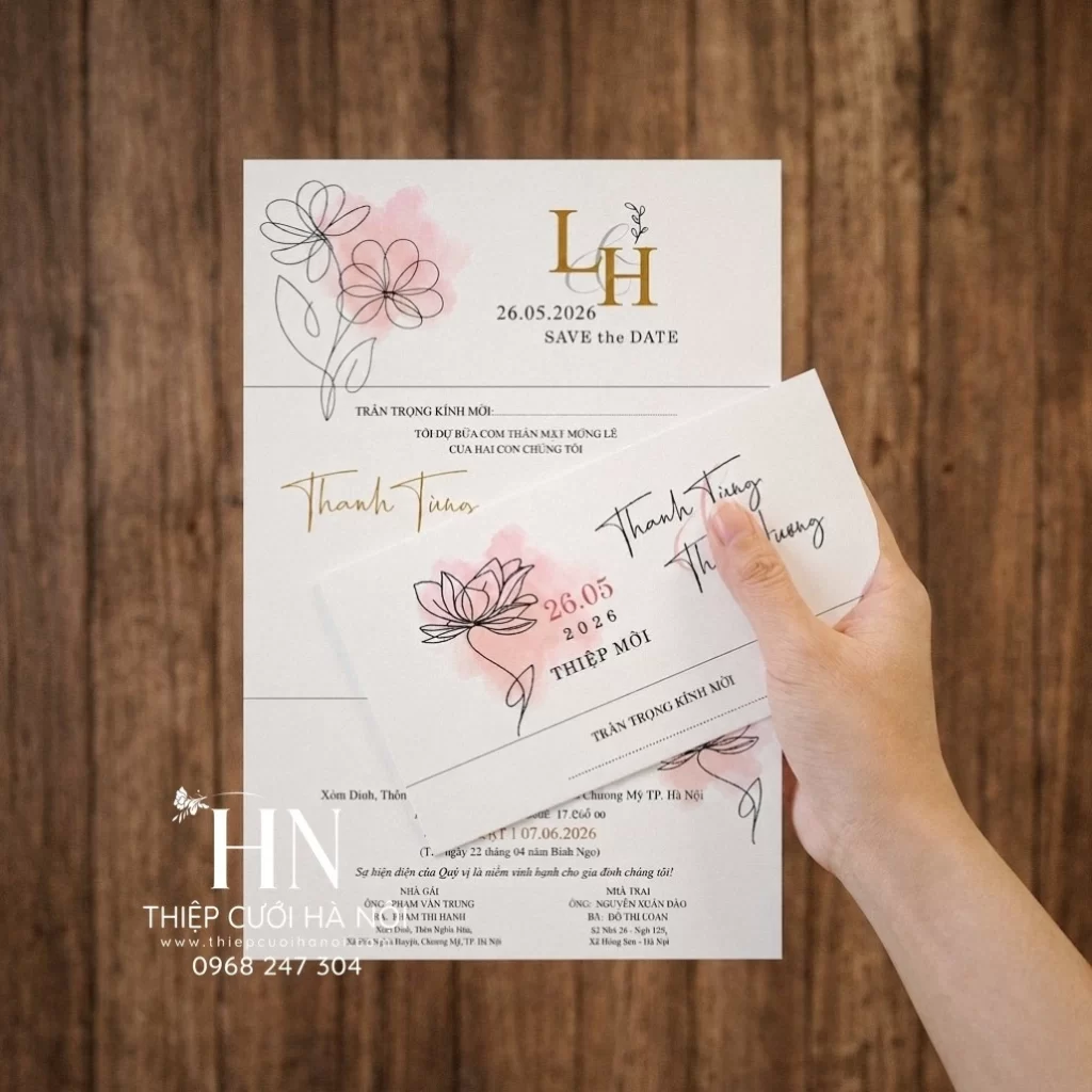 In Thiệp Cưới Đống Đa – Đa Dạng Mẫu, Giá Từ 1.500đ