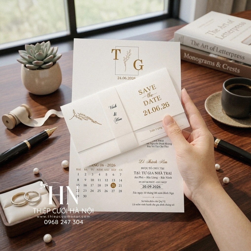 In Thiệp Cưới Nam Từ Liêm – Phù Hợp Tiệc Quy Mô Lớn