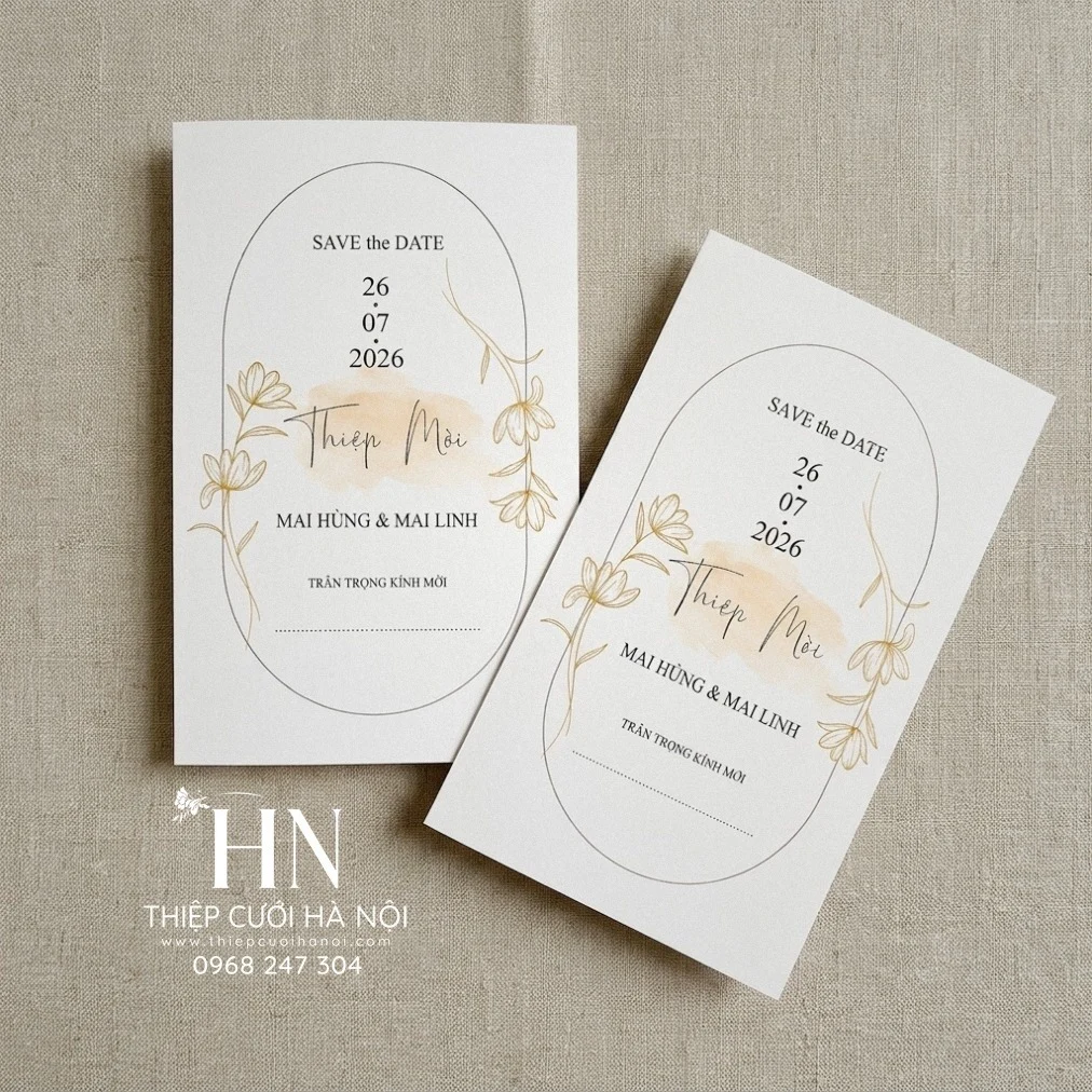 Đặt Thiệp Cưới Hà Nội Ship Đi Hải Phòng, Quảng Ninh
