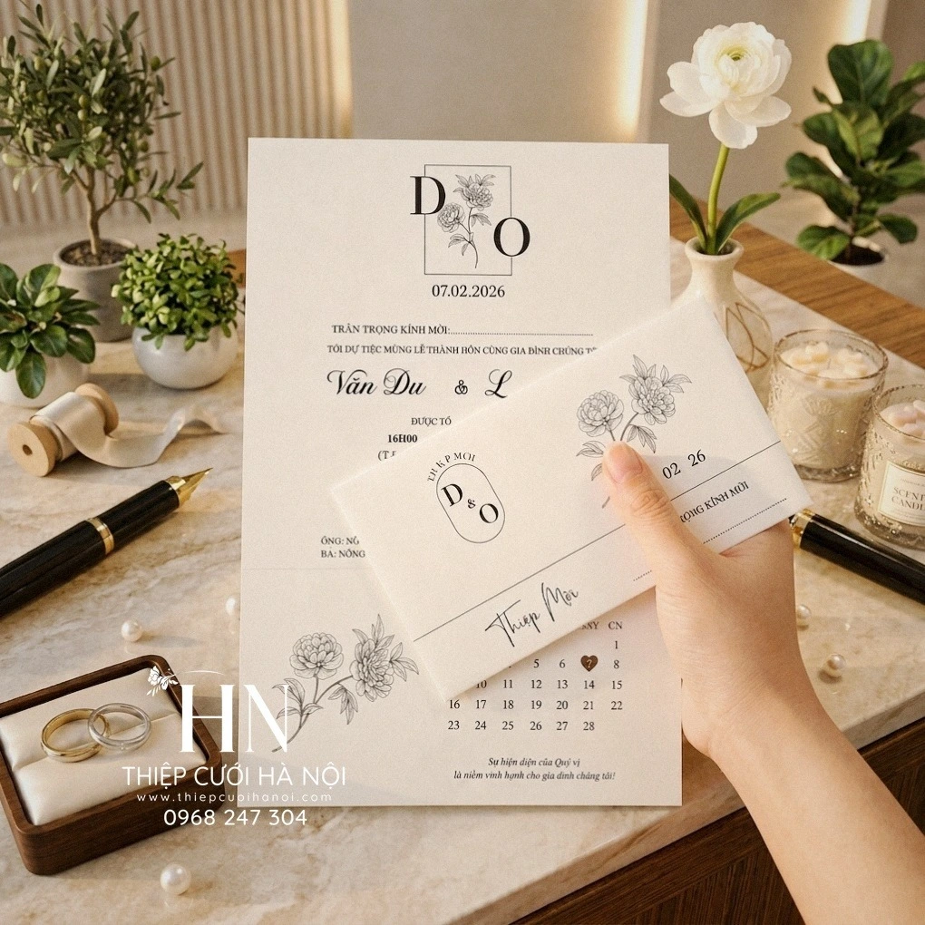 Đặt Thiệp Cưới Hà Nội Ship Đi Bắc Ninh, Hưng Yên Nhanh