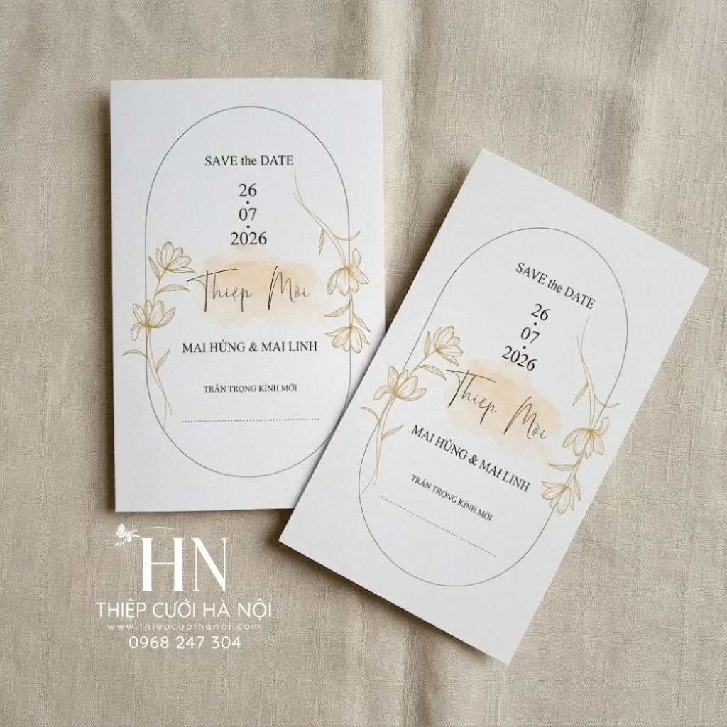 Thiệp Cưới Nhà Trai Nhà Gái: In Chung Hay In Riêng?